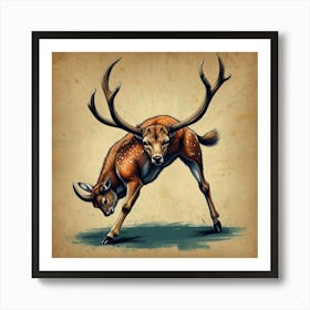 Deer! 8 Art Print