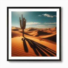 Desert Cactus 1 Art Print