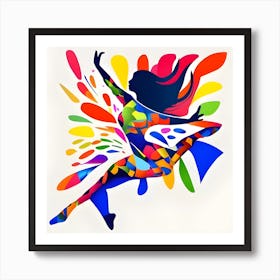 Colorful Dancer Art Print