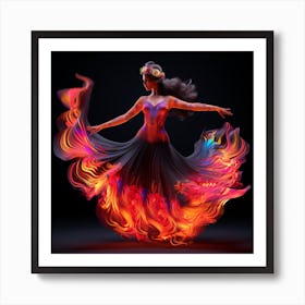 Fire Dancer 2 Art Print