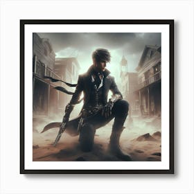 Man With A Sword Art Print