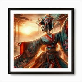 Geishaart17 Art Print