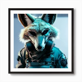 Fox Mask 7 Art Print