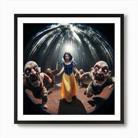 Snow White And The Seven Dwarfs 13 Art Print