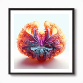 Abstract Flower 3d Art Print