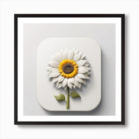 Sunflower Icon Art Print