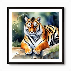 Tiger Painting 10 Art Print