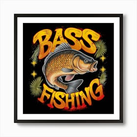 Bass Fishing 5 Art Print