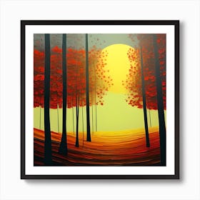 Painted Autumn Art Print