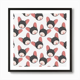 Cute French Bulldogs Art Print