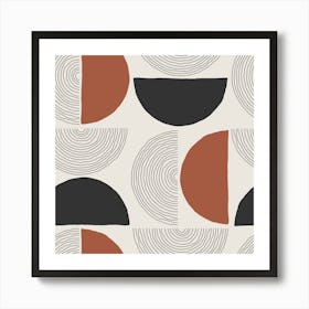 Abstract Circles.Printed wall painting, high-level art. 1 Art Print