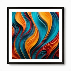 Abstract Paper Art Art Print