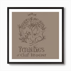 Party Dies Of Club Higgins Art Print