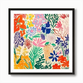 Flowers Painting Matisse Style 7 Art Print