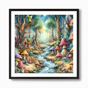 Fairy Forest 4 Art Print