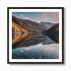 Autumn Lake 1 Art Print