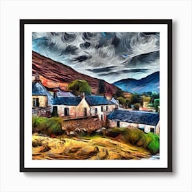 Scottish Highlands Village Series 1 Art Print