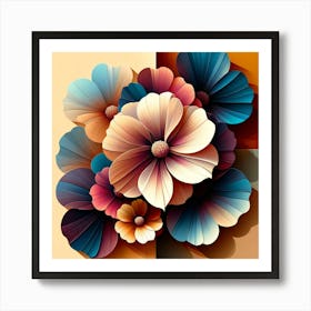 Paper Flowers 1 Art Print