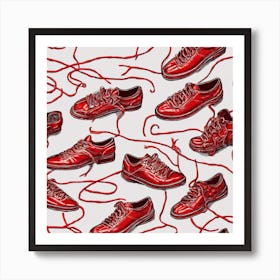 Red Shoes Art Print