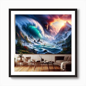 Ocean Wave Art Print