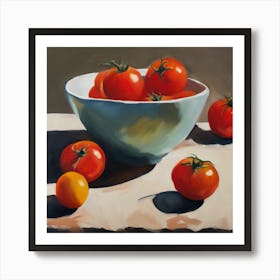 Tomatoes In A Bowl 1 Art Print