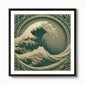 Great Wave Off Kanagawa 3 Art Print