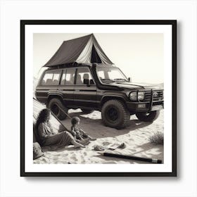 Among the dunes Art Print