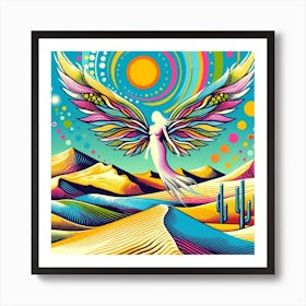 Angel In The Desert 2 Art Print