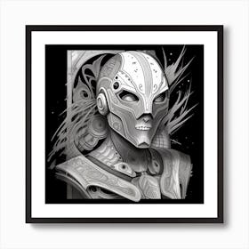 Adamantium ai art Art Print