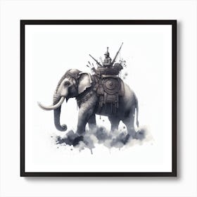 War elephant Art Print