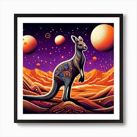 Kangaroo on Mars Art Print