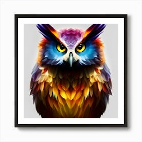 Colorful Owl 8 Art Print