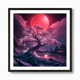 Sakura Tree Art Print