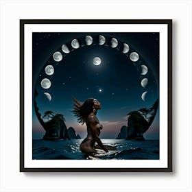 Moon Phases 1 Poster