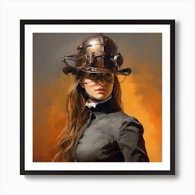 Steampunk Girl 34 Art Print