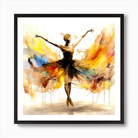 Whirl - Ballerina Poised Art Print