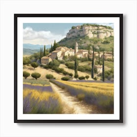 Lavender Fields Art Print