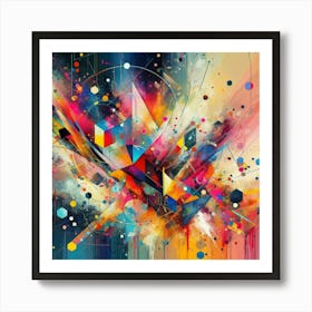 Abstract Painting by dee Art Print