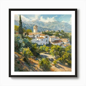 Village In The Mountains 2 Art Print