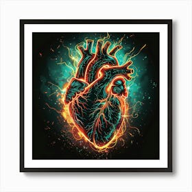 Heart Of Fire 4 Art Print