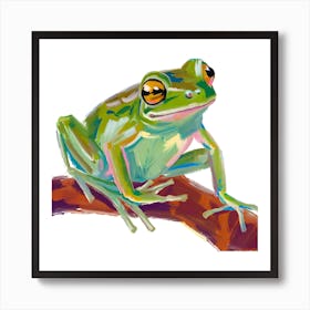 Green Tree Frog 07 Art Print