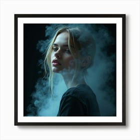 Smokey Girl Art Print