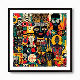 African Pattern Art Print