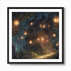 House In The Forest Art Print