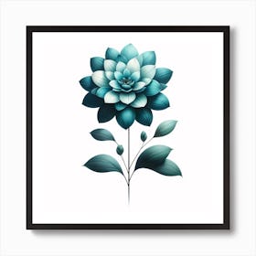 Blue Flower 2 Art Print