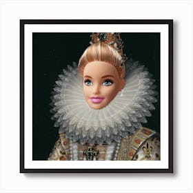 Queen Barbie Art Print