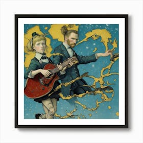 Dreamshaper V6 Van Gogh Thumbnail For Tiktok 3 Art Print