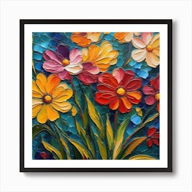 Colorful Flowers 10 Art Print