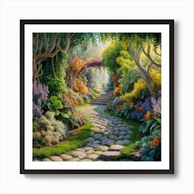 Garden Path 6 Art Print