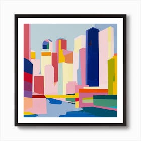 Abstract Travel Collection Boston Massachusetts 2 Art Print